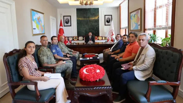 Gökçeada'da 30 Ağustos öncesi güvenlik toplantıları yapıldı
